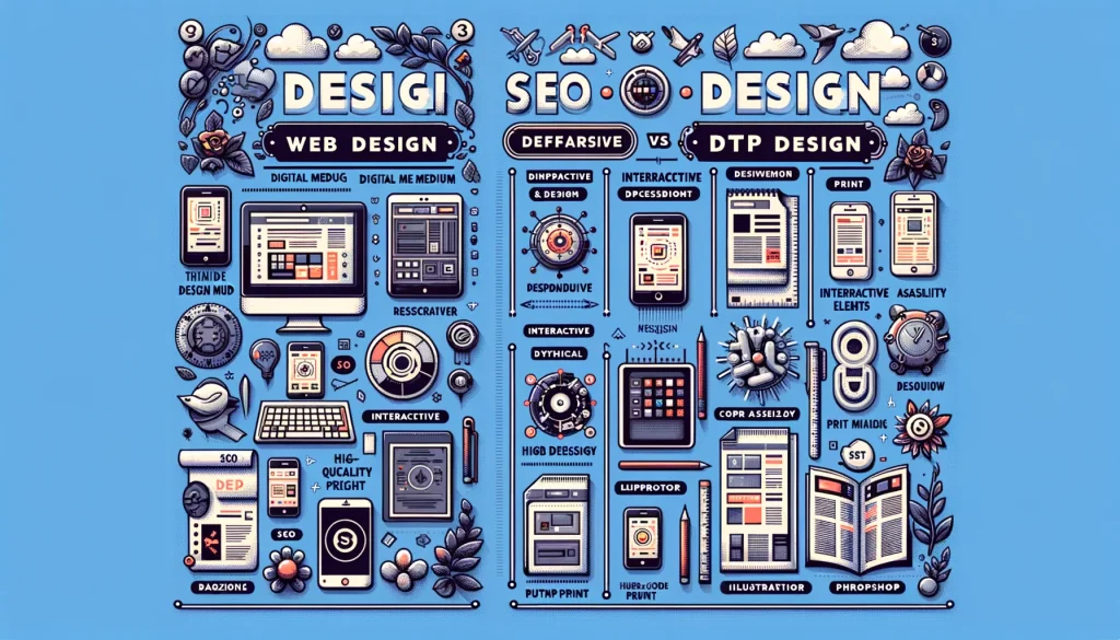 WebデザインとDTPデザインの違い